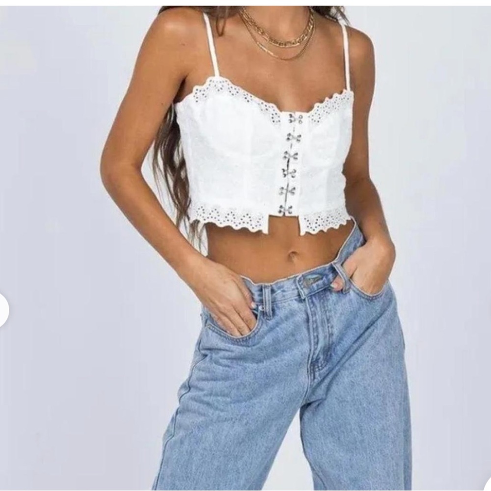 Princess Polly White Corset Top